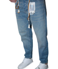 Alternative view of Navy Blue Tapered Fit Jeans