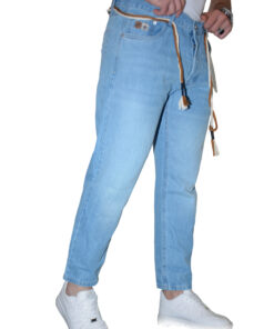 Light Blue Tapered Fit Jeans