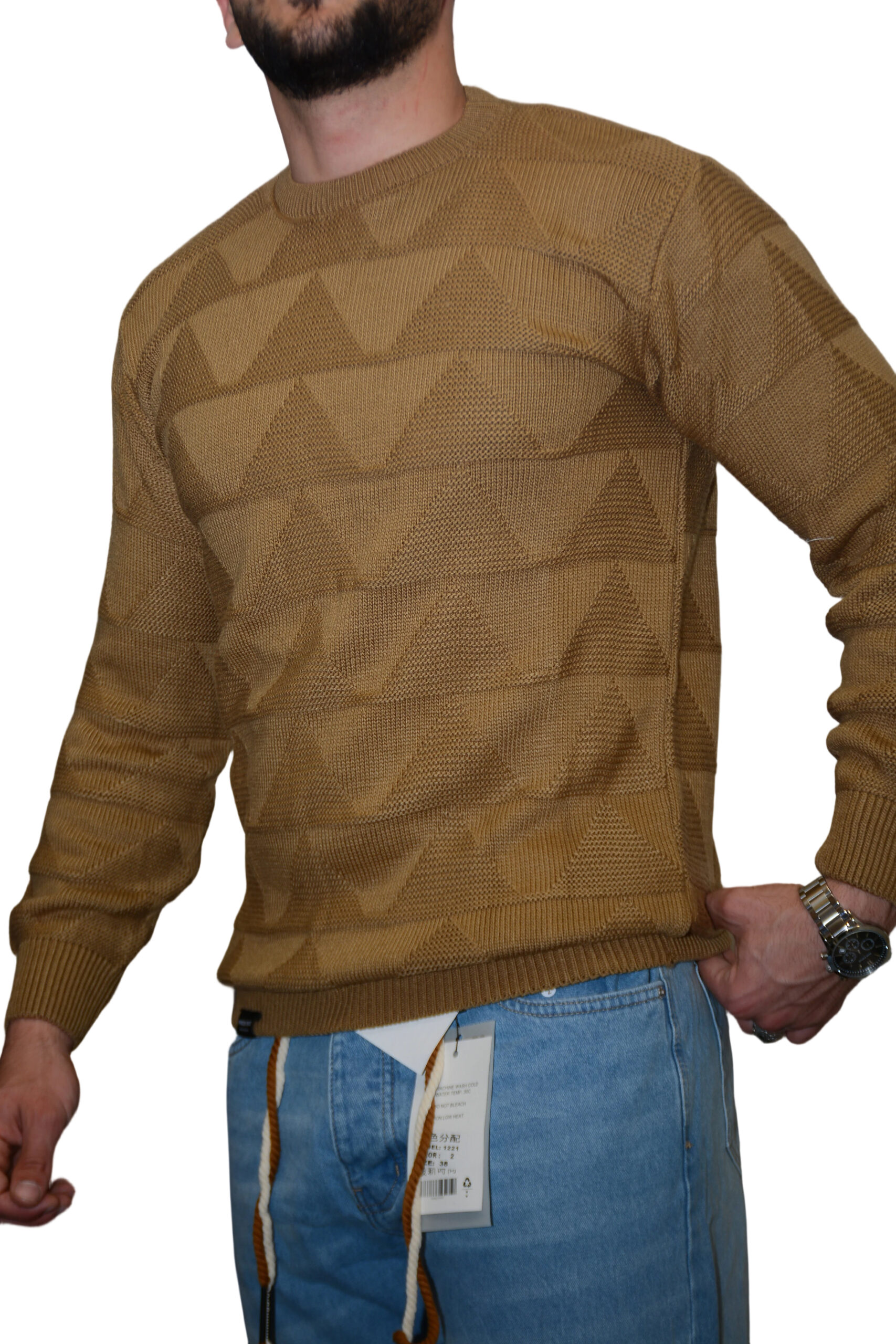 Brown Knitted Sweater - Image 6