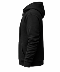 Alternative view of Black Hoodie Milton Cotton
